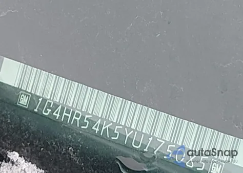 2000 Buick Lesabre Limited from USA, damaged, VIN 1G4HR54K5YU175085